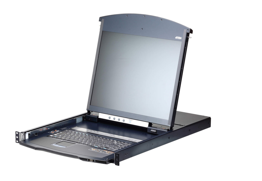 Aten KL1108VN-AXA-GG 8-Port Cat 5 Doble Rail 19" LCD KL1108VN-AXA-GG