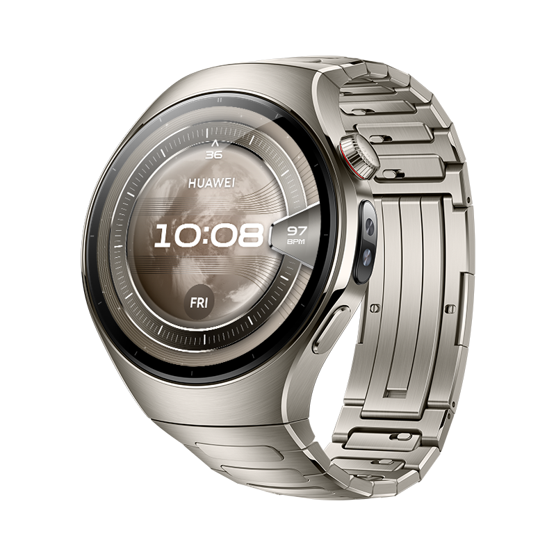 Smartwatch - Huawei Watch 5, 46mm, 32 GB, NFC, Llamadas celulares eSIM, Titanio