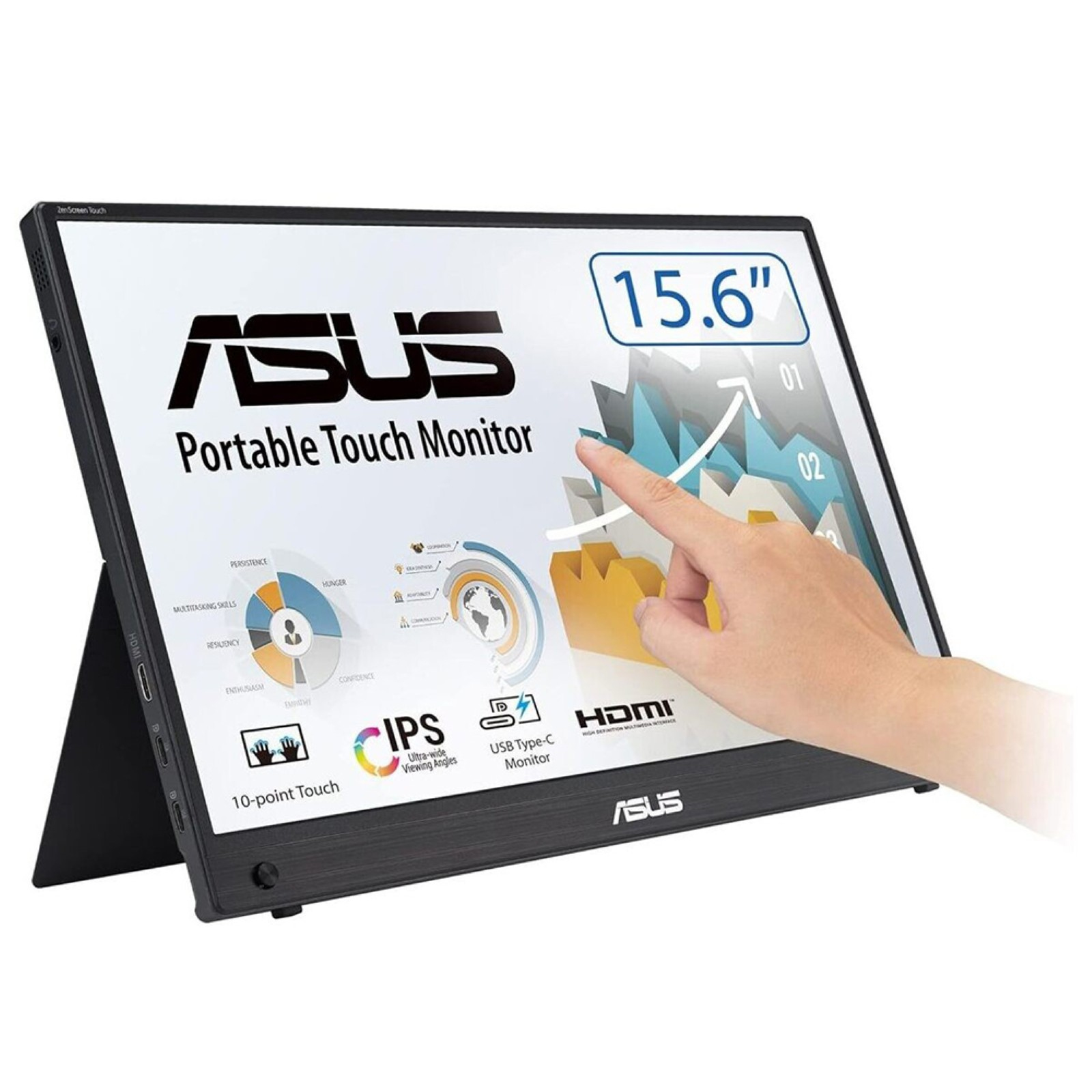 ASUS ZenScreen MB16AHT 39,6 cm (15.6") 1920 x 1080 90LM0890-B01170