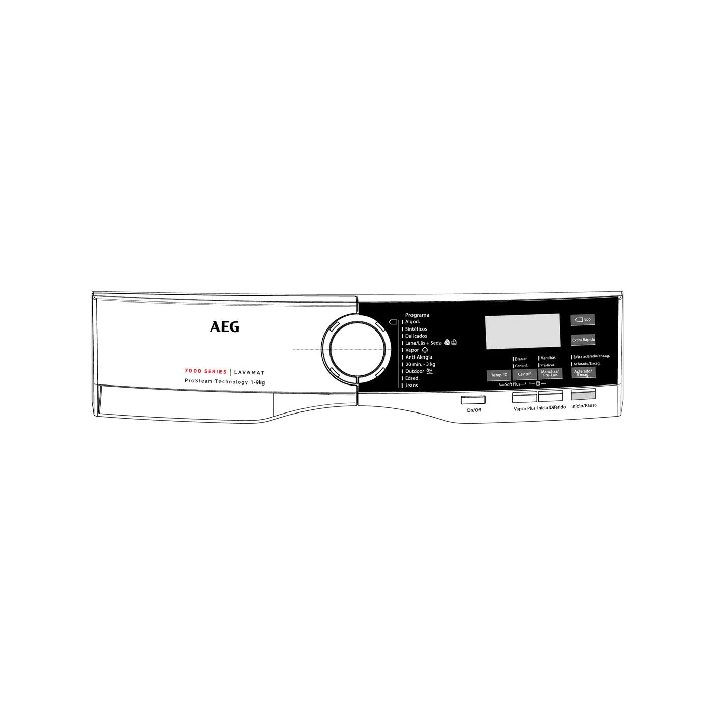 Electrolux panel mandos, blanco, AEG 140173035019