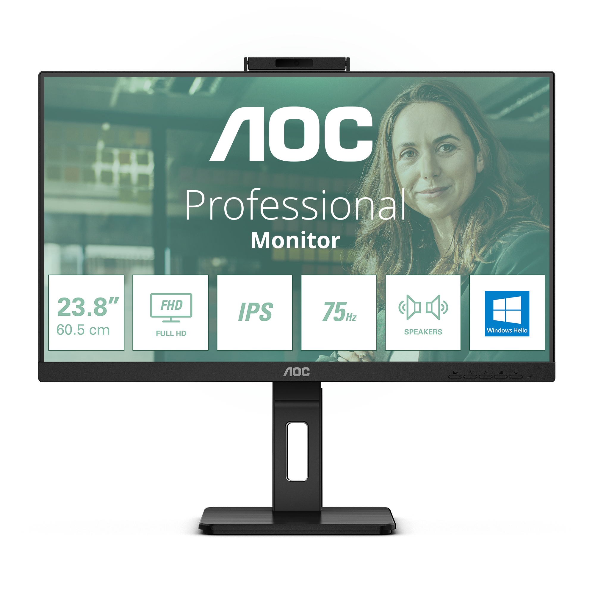 AOC 24P3CW pantalla para PC 60,5 cm (23.8") 1920 x 1080 Pixeles 24P3CW