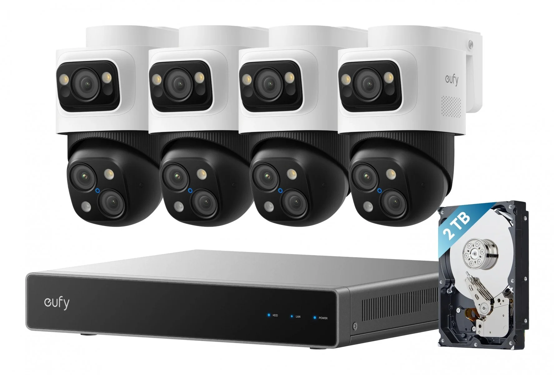 Eufy NVR Security System S4 Max Negro, Gris, Blanco E8E00322