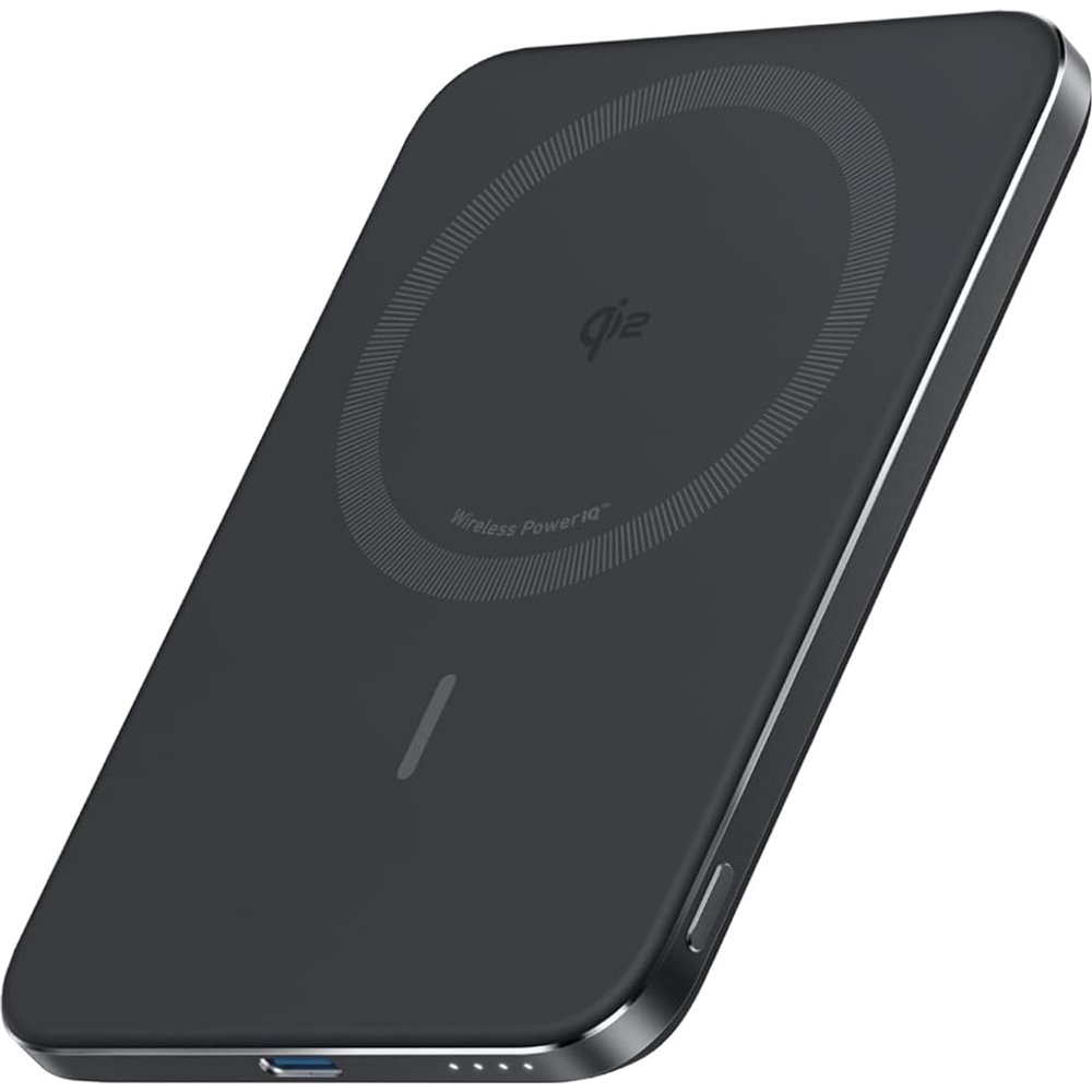 ANKER - Power Bank Anker Nano, 5000 mAh ultrafino, 15W Qi2 carga inalámbrica, compatible con MagSafe.