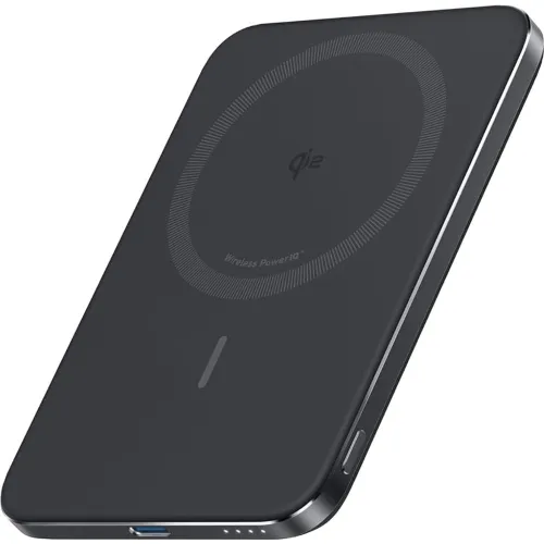 ANKER - Power Bank Anker Nano, 5000 mAh ultrafino, 15W Qi2 carga inalámbrica, compatible con MagSafe.