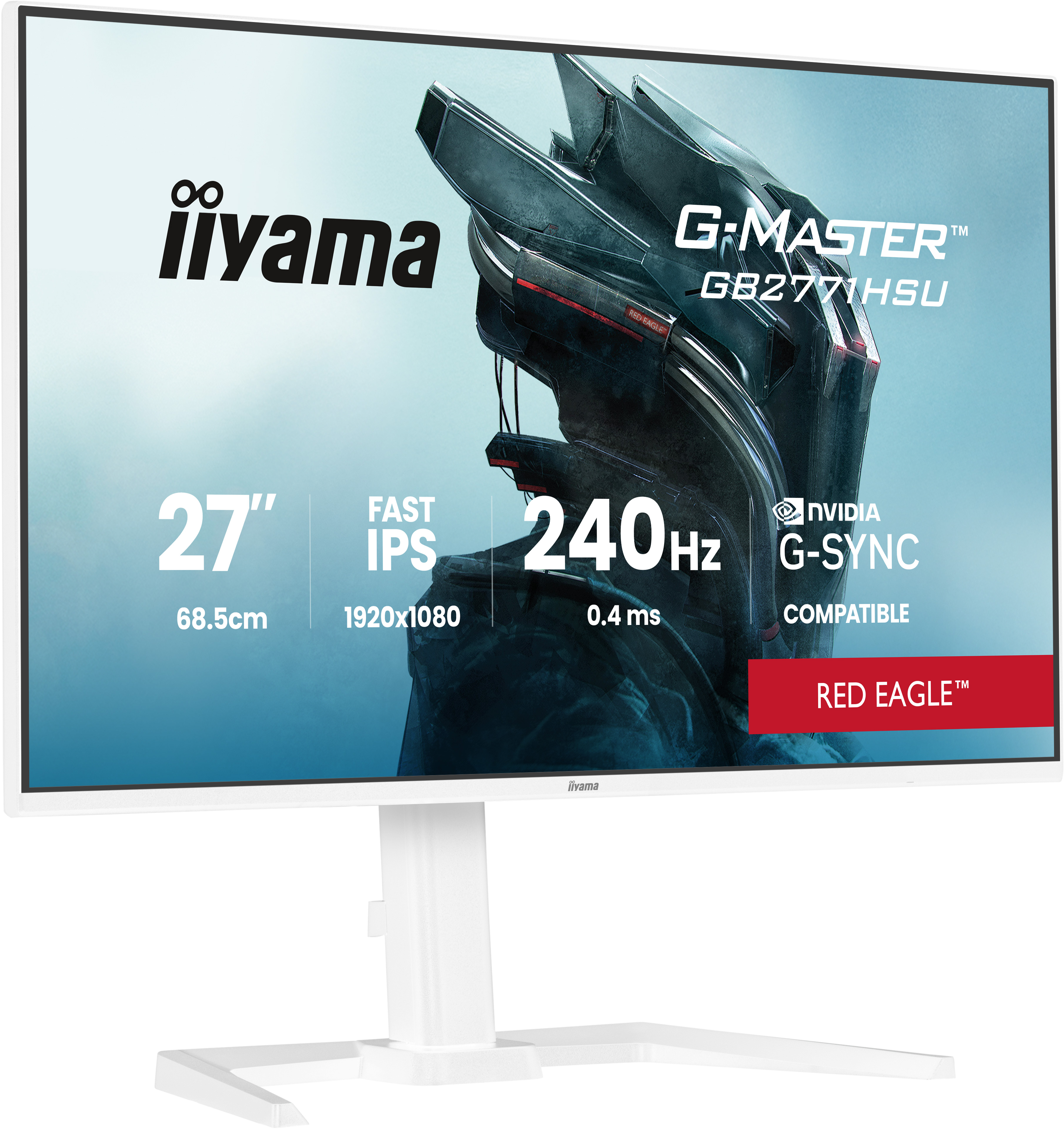 iiyama GB2771HSU-W1 Monitor Gaming G-Master 27" Fast IPS GB2771HSU-W1