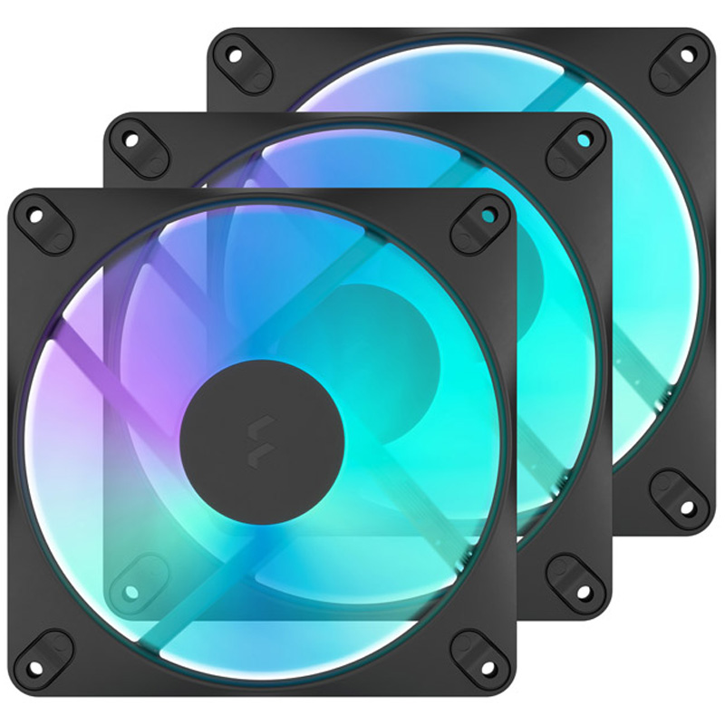 FRACTAL VENTILADOR CAJA DYNAMIC-3-14-RGB-3-PACK-BLACK FD-F-DR3-1403