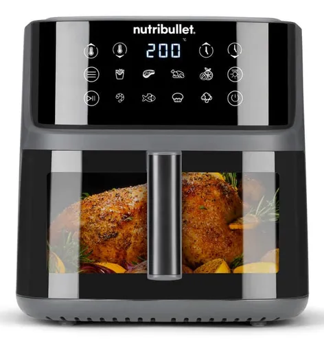 Freidora de aire NutriBullet CrispLite Vision 8L 2000W 8 programas Negro