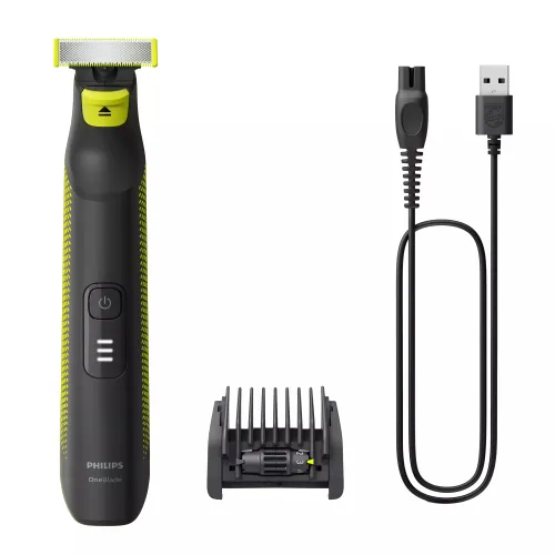 Barbero - Philips OneBlade Pro QP6506/15, Cara y Cuerpo, Recorta, Perfila Afeita, Autonomía 90 min, Uso Seco/Mojado, Diseño Pro, Peine 5-en-1