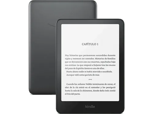 eBook - Amazon Kindle Paperwhite Signature Edition, 7", 32 GB, 300 ppi, Luz frontal autorregulable, Autonomía de semanas, Negro metalizado