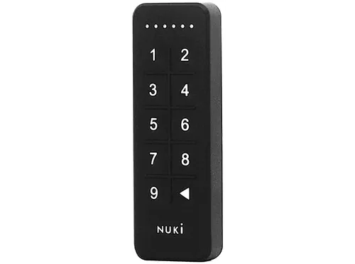 Teclado de seguridad para puerta - Nuki Keypad, Compatible con Smart Lock, Negro