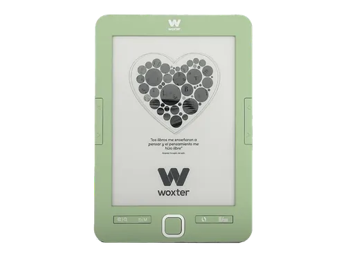 eBook - Woxter Scriba 195, 6" (1024x758), 4GB Memoria Interna, 1024 × 758 pixels, 16 Niveles de Gris, Verde Salvia