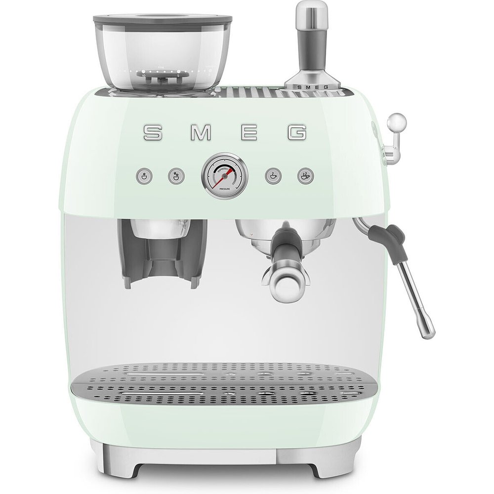 Smeg - Cafetera espresso manual Smeg 50'Style EGF03 con molino.
