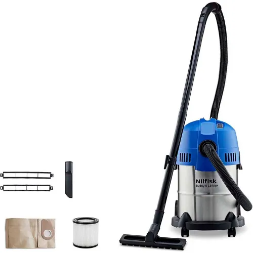 NILFISK - Aspirador Agua-Polvo Buddy II 18 l Inox.