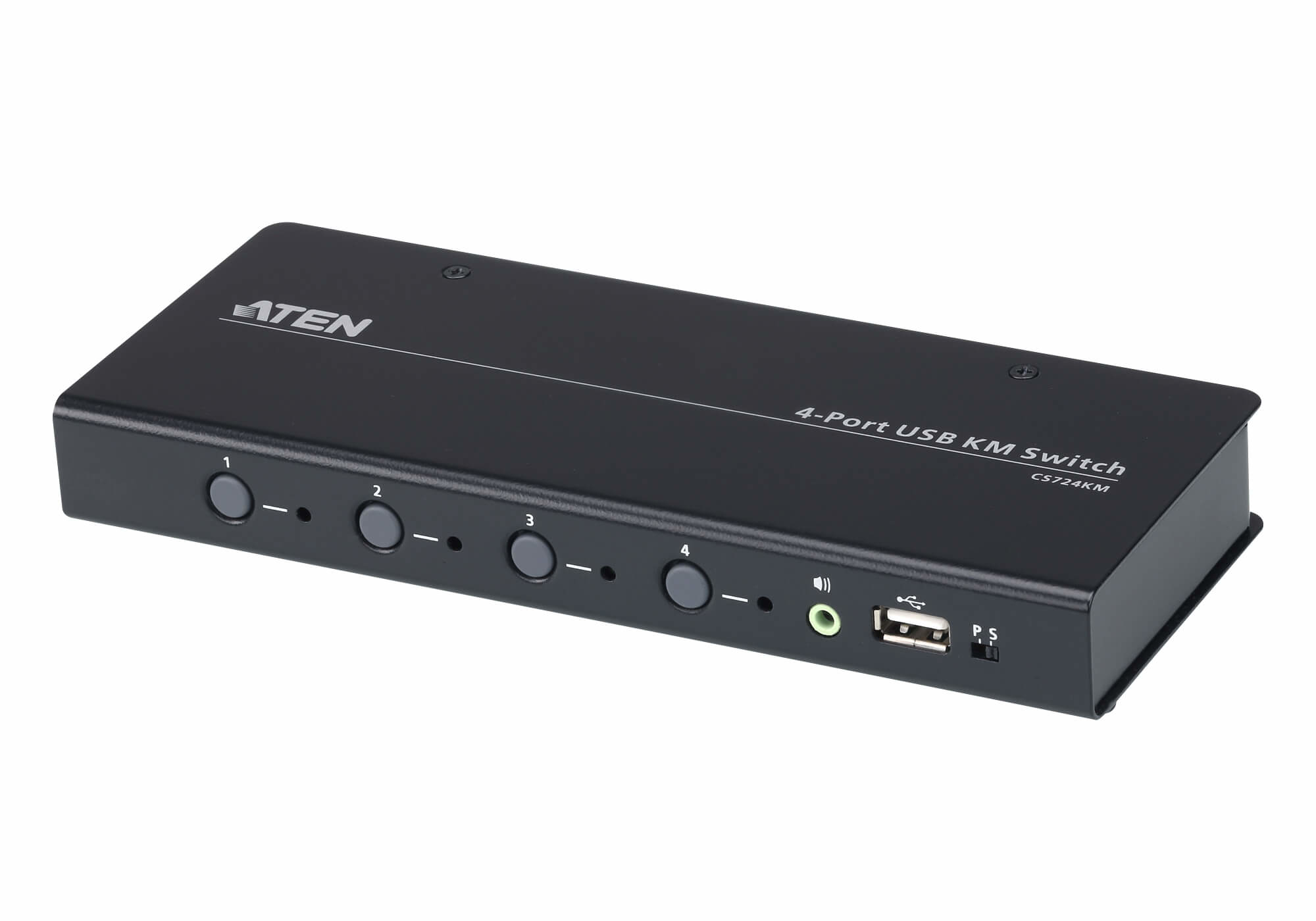 ATEN CS724KM-AT interruptor KVM Negro CS724KM-AT