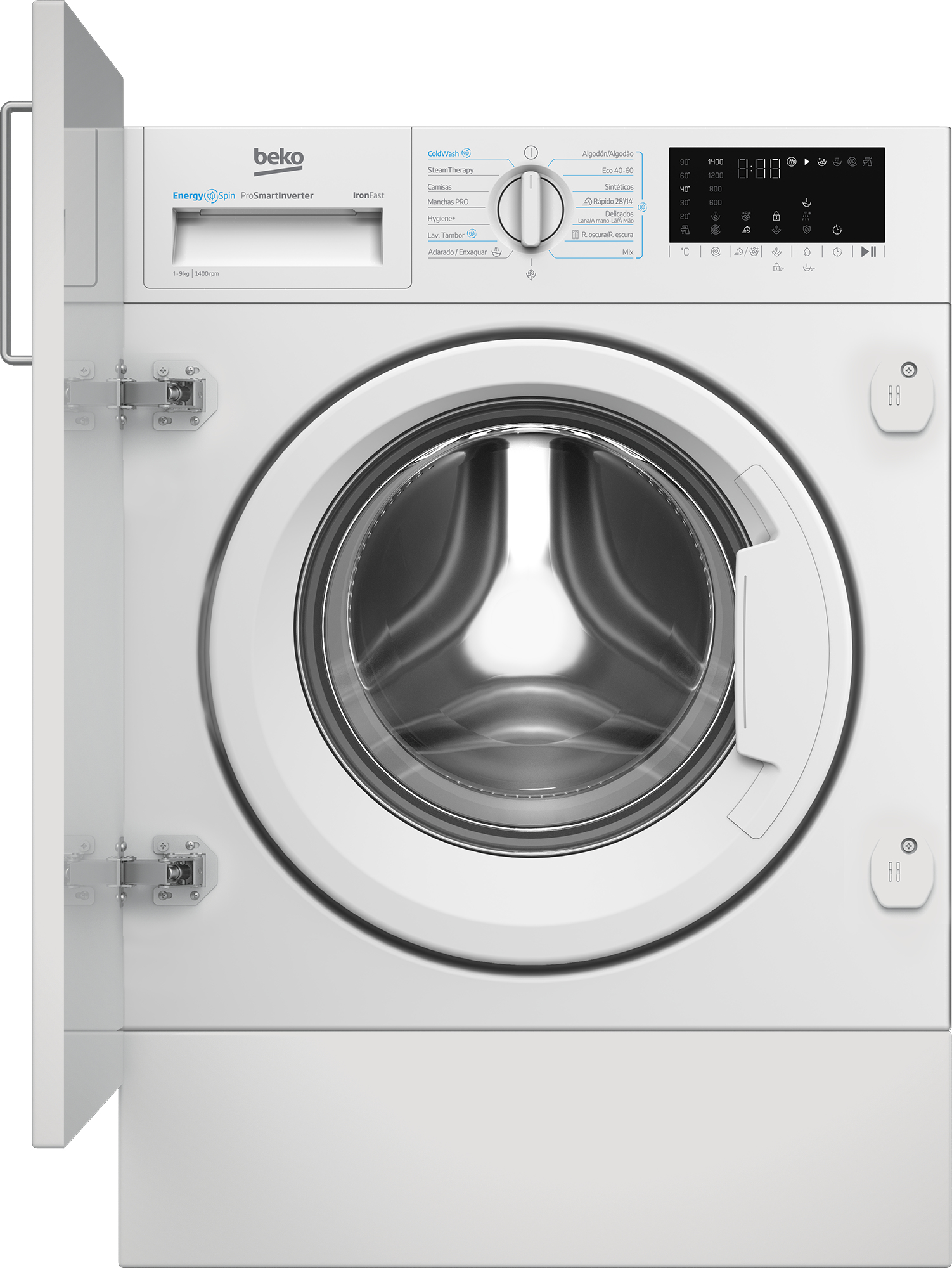 LAVADORA INTEGRABLE BEKO B3WBT49435WB 9 KG A 1400 RPM