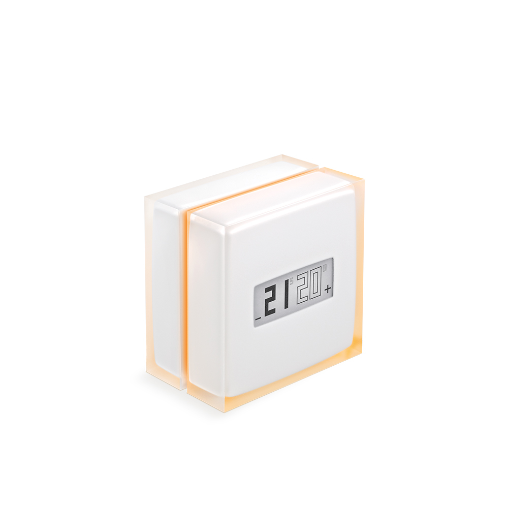 Termostato - Netatmo NTH01-EN-EU, Inteligente, Wi-Fi, Calefacción individual, Ahorro/Eco/Confort, Blanco
