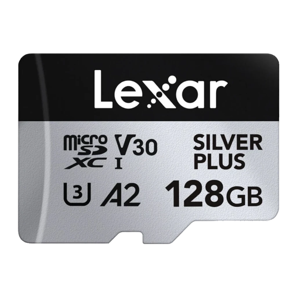 Tarjeta microSDXC Lexar Silver Plus 128GB V30 U3 A2 205MB/s lectura