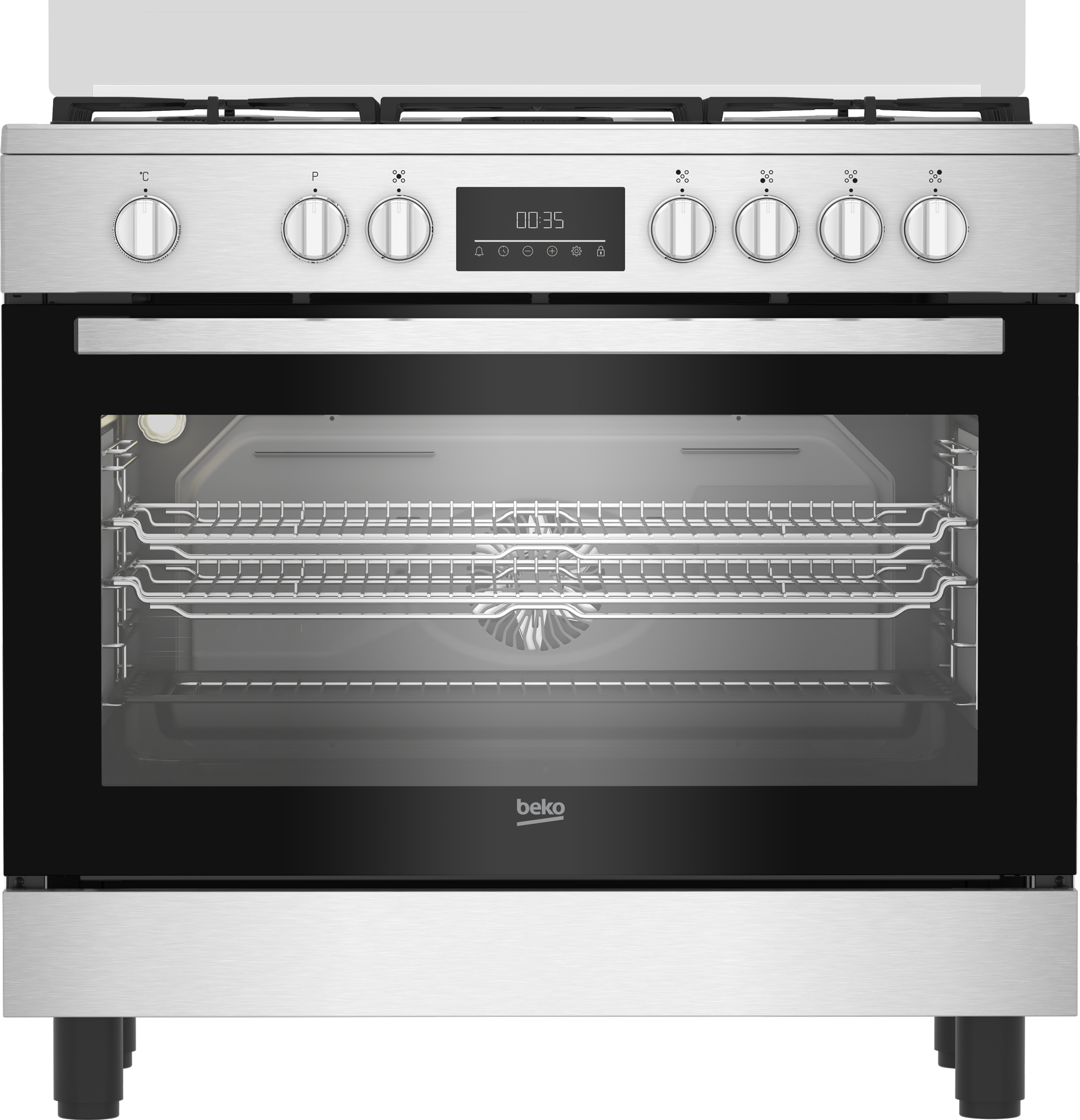 Beko Bgm11226ex Cocina+Horno De Gas 5Zonas 111L