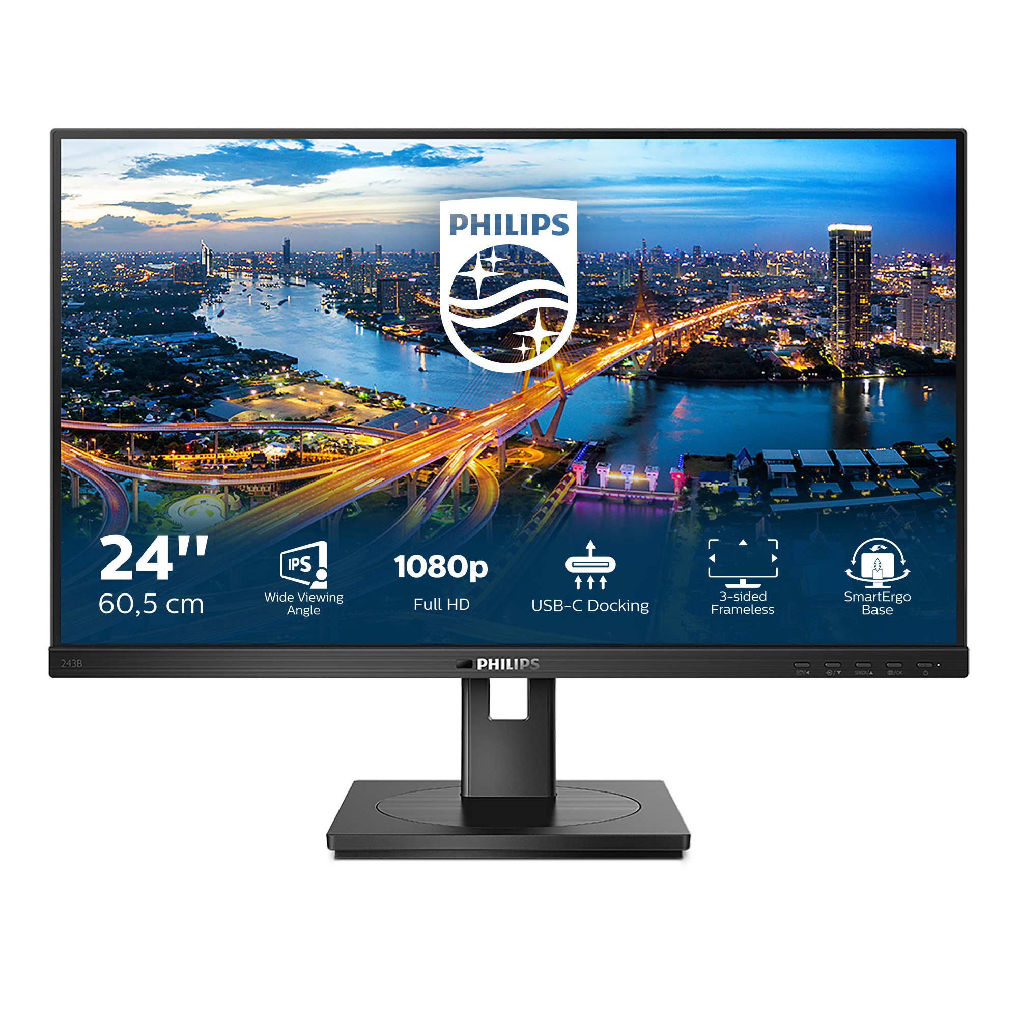 Philips B Line 243B1/00 LED display 60,5 cm (23.8") 1920 x 243B1/00