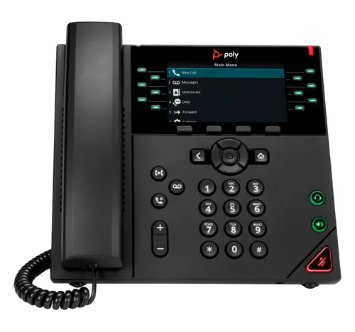 HP Poly VVX 450 12-Line IP Phone and PoE-enabled teléfono 8B1L7AA#AC3