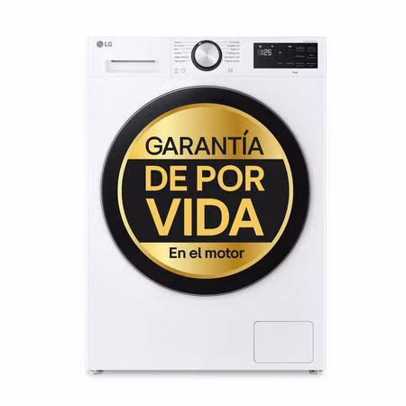 Lavadora Inteligente | LG F4X5511TLB, AI Direct Drive, TurboWash 360º, 11kg, 1400rpm, Serie 550, Un 30% más eficiente que A, Blanca - F4X5511TLB