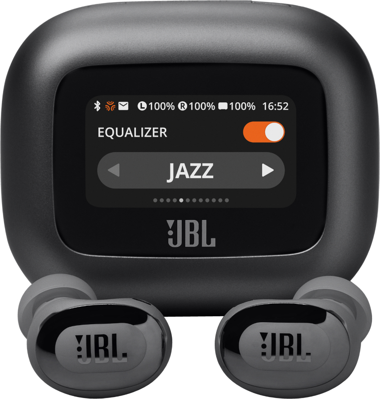 Auriculares True Wireless - JBL Live Buds 3, 40 h Autonomía, Conexión Multipunto, IP55, Cancelación de ruido, Sonido Espacial, Negro