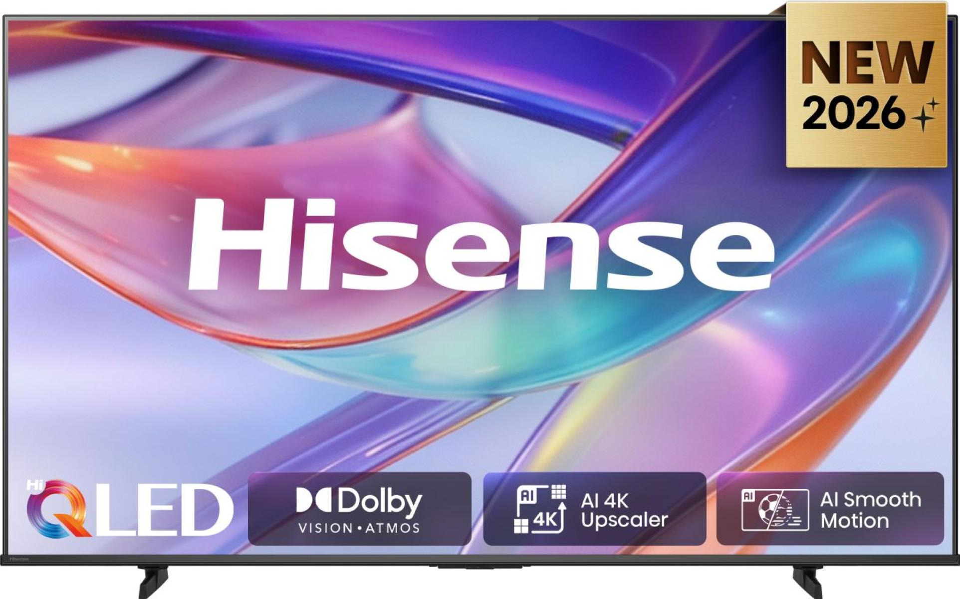 TV QLED 65" - Hisense 65E7S, 4K, Escalador 4K IA, Modo Juego Plus, Dolby Visión IQ, Negro