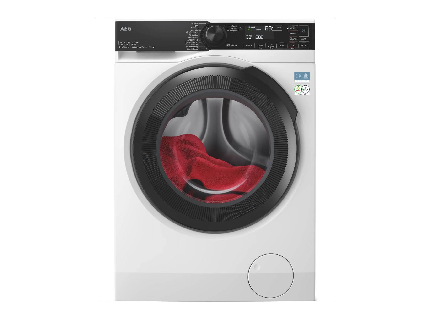 AEG Lavadora secadora de libre instalación Serie 7000 ProSteam® UniversalDose de 11.0 kg LWR7306L4O