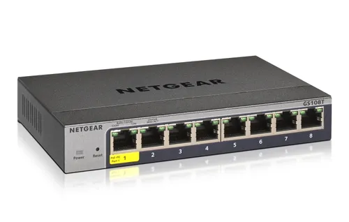 NETGEAR GS108Tv3 Gestionado L2 Gigabit Ethernet GS108T-300PES