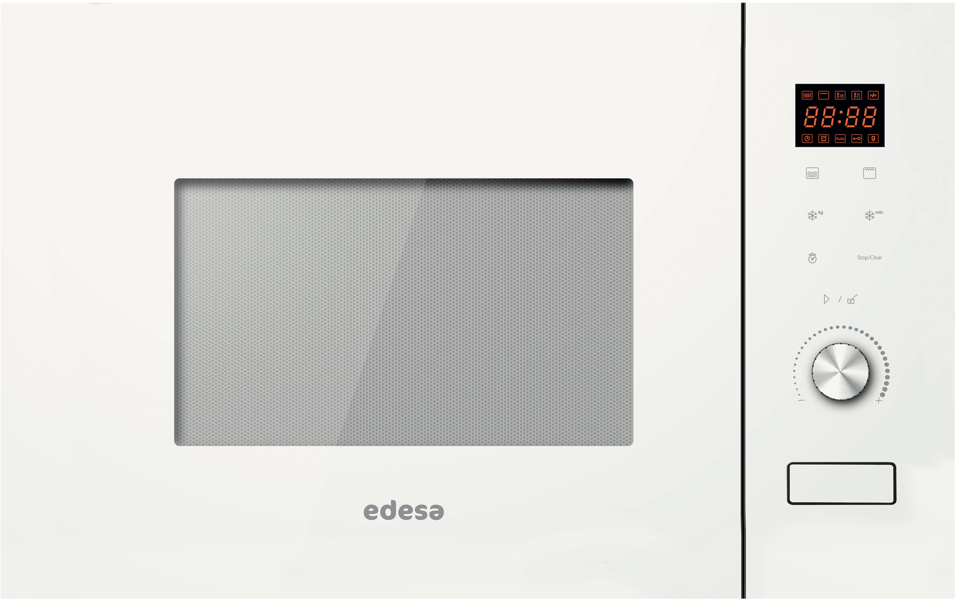 HORNO MICROONDAS INTEGRABLE EDESA EMW-2020-IG WH 20 LITROS CON GRILL BLANCO