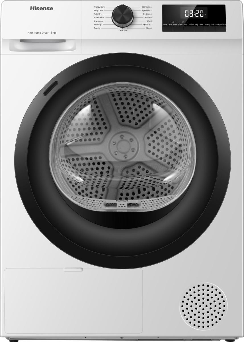 Hisense - Secadora Hisense 8 kg, condensación Serie 1Q - DHQE800BW2.
