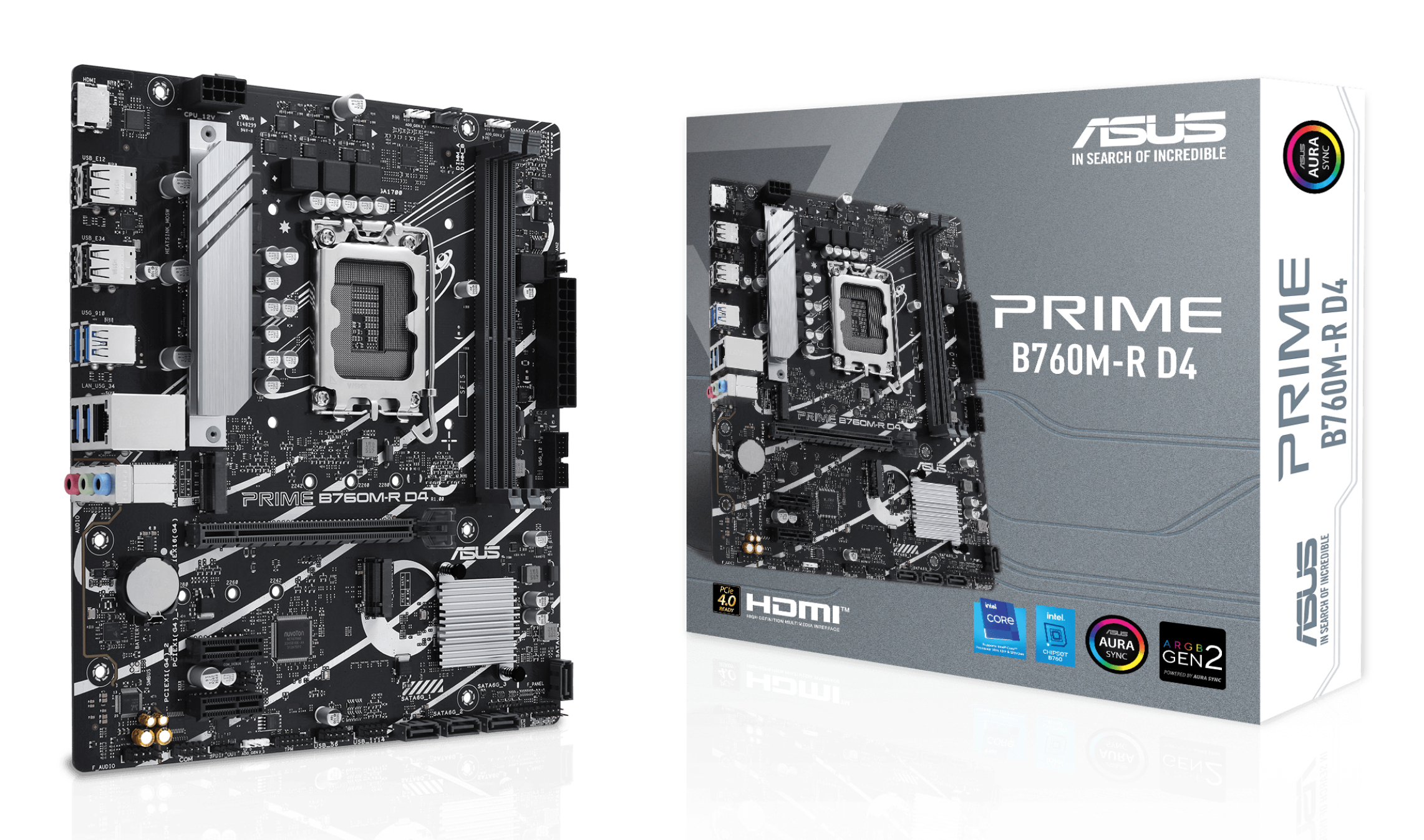 ASUS PRIME B760M-R D4 Intel B760 LGA 1700 micro ATX 90MB1HA0-M0EAY0