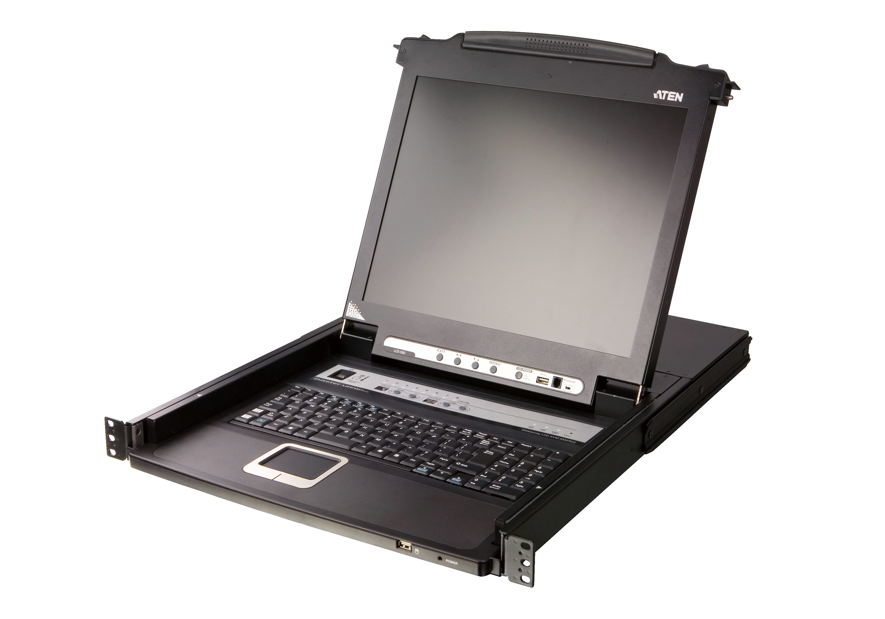 ATEN CL5708MW consola de rack 43,9 cm (17.3") Negro 1U CL5708MW-ATA-AG