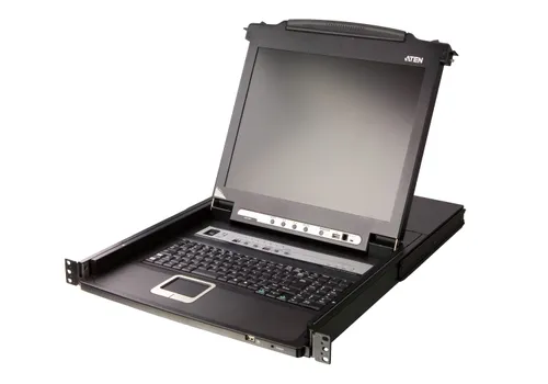 ATEN CL5708N-ATA-AG consola de rack 48,3 cm (19") Negro CL5708N-ATA-AG