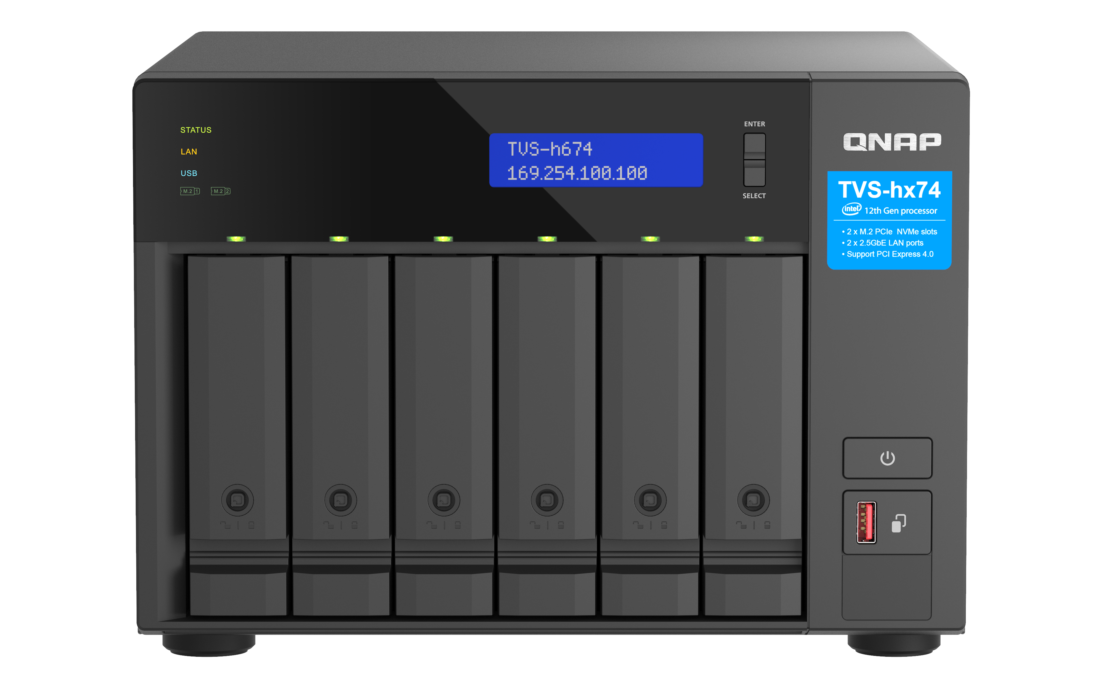 QNAP TVS-H674T-I5-32G servidor de almacenamiento NAS TVS-h674T-i5-32G