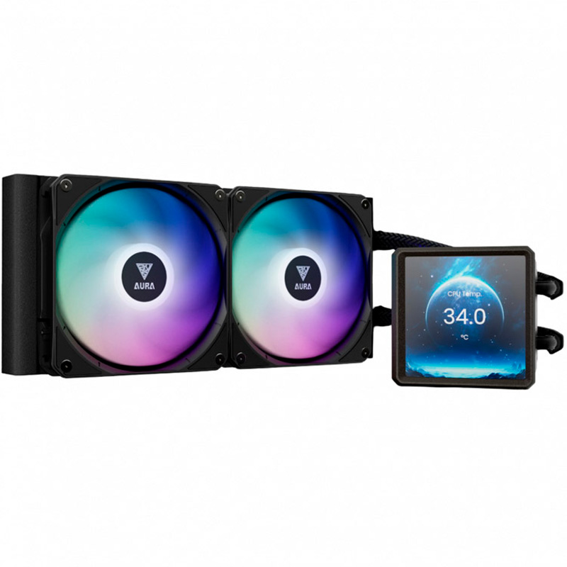 Gamdias Aura GL240 LCD ARGB Negro