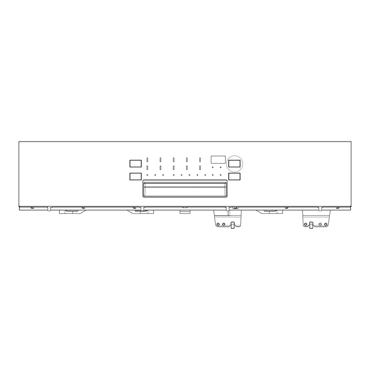 AEG panel mandos, inox, AEG, EDW1850, 590mm 8088621399