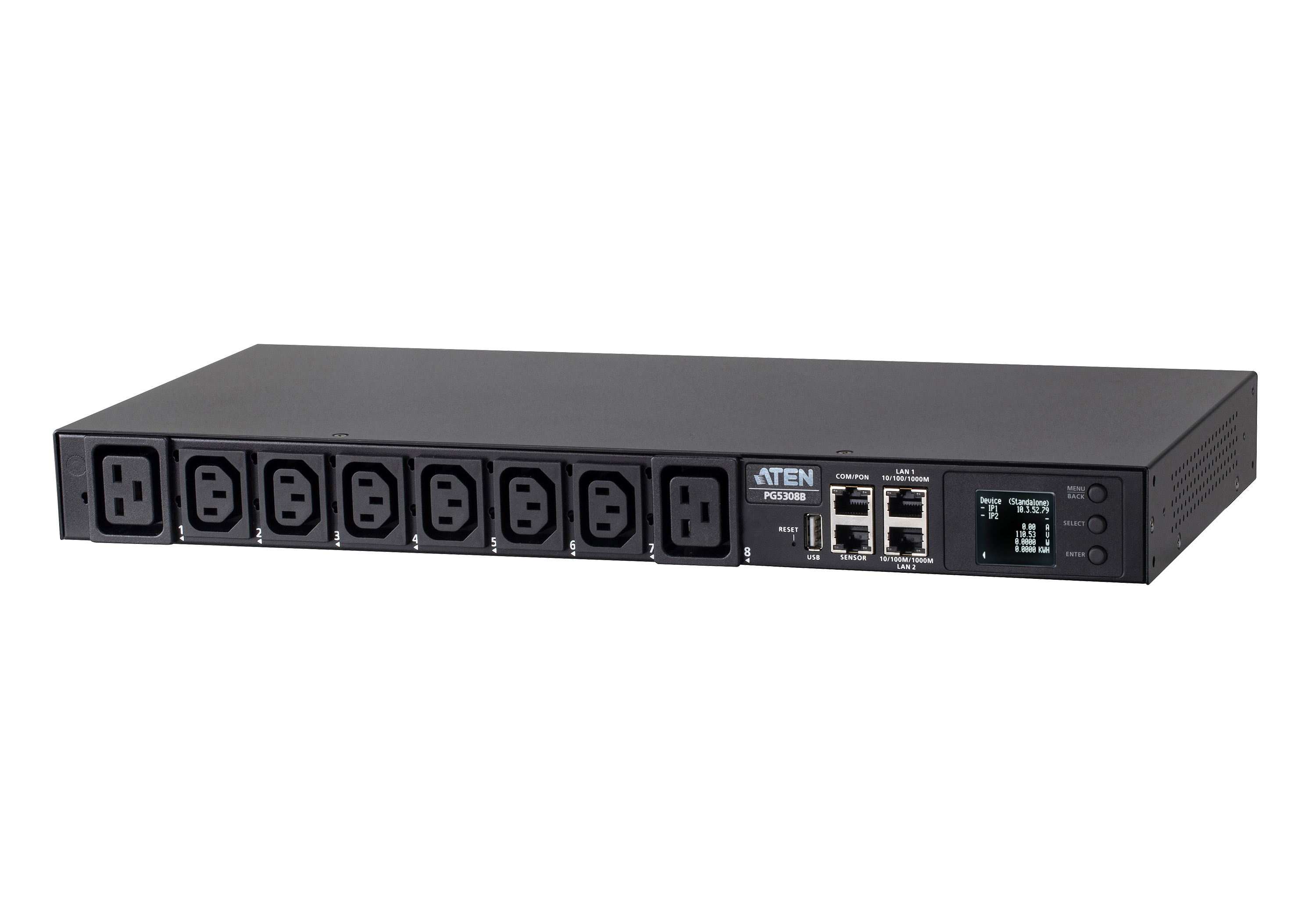 Aten PG5308G-AT 32A 8-Toma 1U Metered eco PDU PG5308G-AT