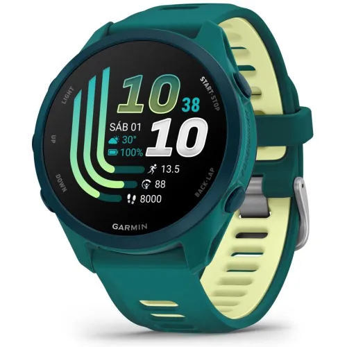 Garmin - Reloj Smartwatch Forerunner 170 Music Verde azulado Garmin.
