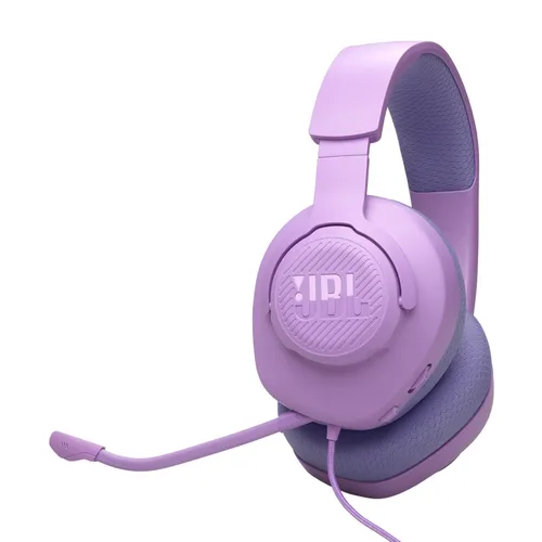 Auriculares gaming - JBL Quantum 100M2, Circumaurales, Diadema con cable, Micrófono, Morado