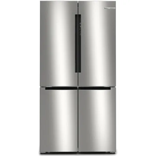 Frigorífico americano - Bosch KFN96VPEA, No Frost, 183 cm, 605 l, Sistema MultiAir Flow, Capacidad XXL ancho especial 90 Acero Inox