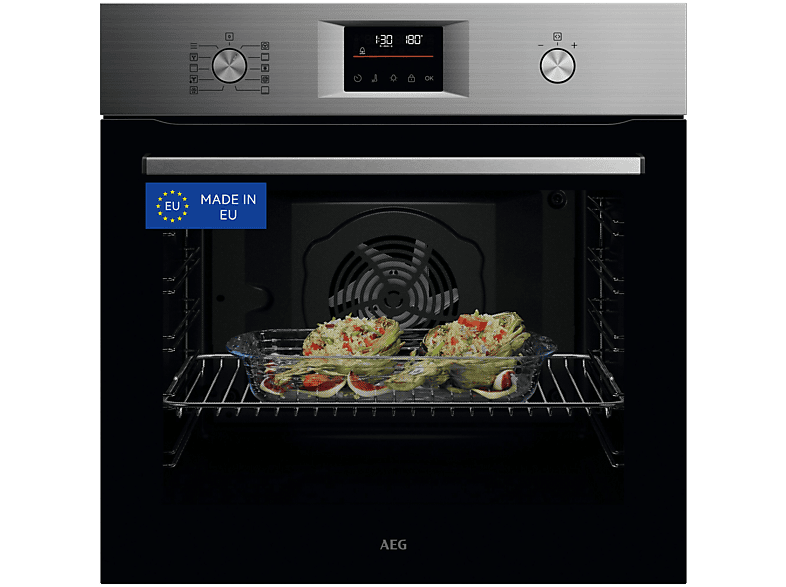 AEG Horno multifunción Serie 5000 SurroundCook con Display LED Explore GU5PB43FSM
