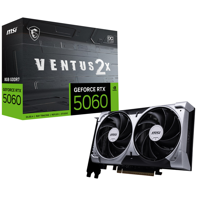 Tarjeta gráfica MSI GeForce RTX 5060 8GB GDDR7 Silver