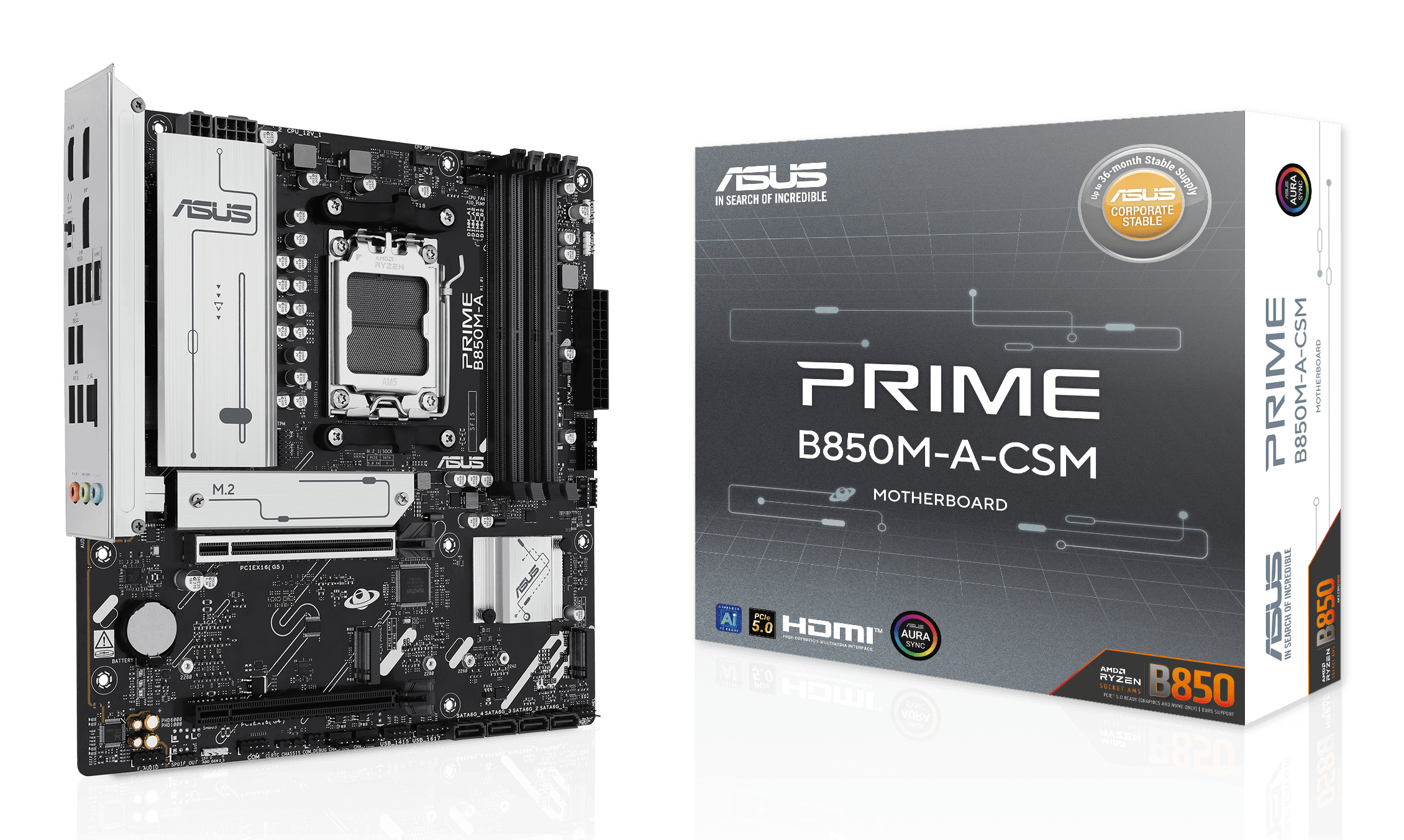 Asus AMD PRIME B850M-A-CSM Socket AM5