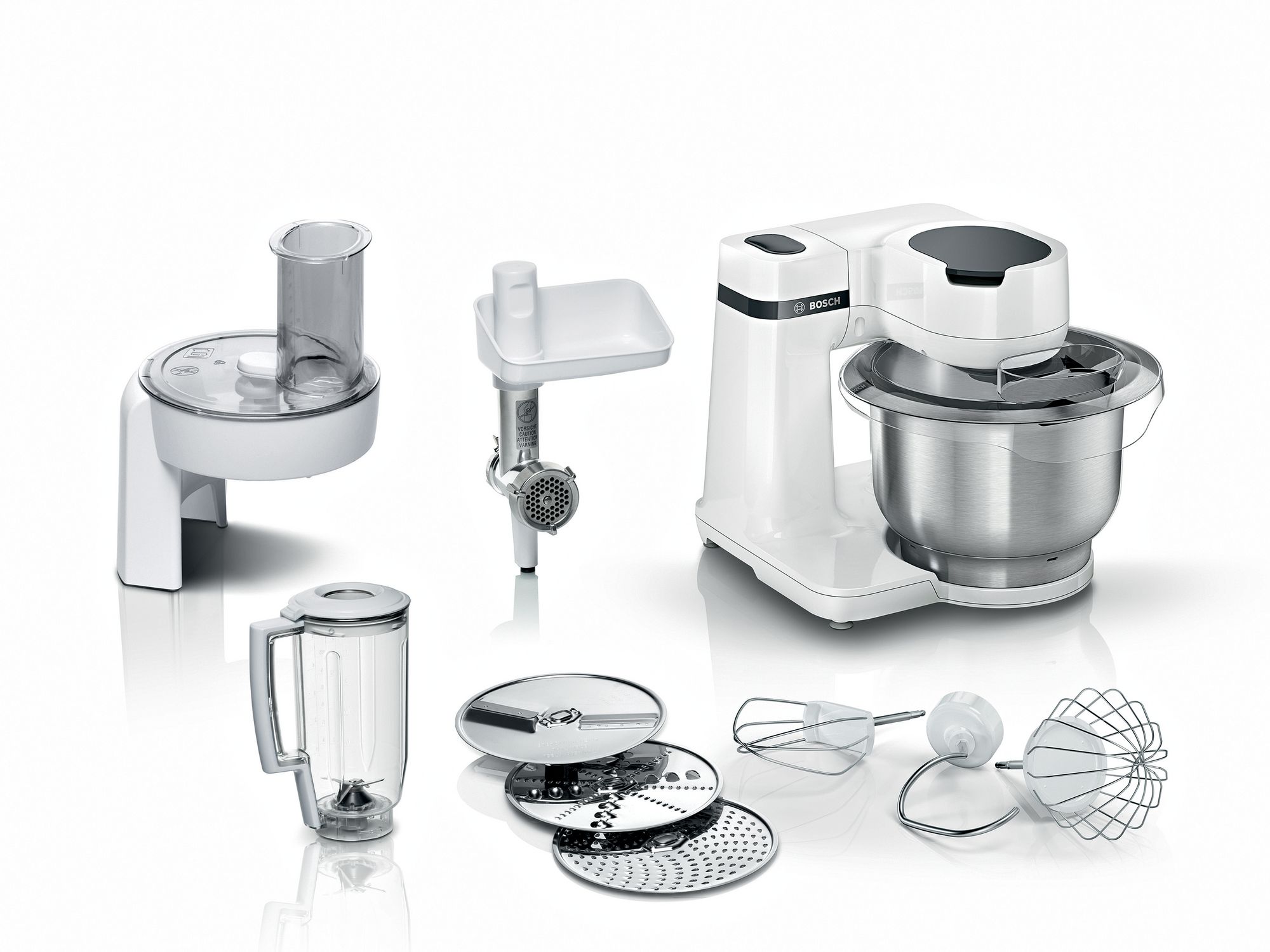 Bosch Serie 2 Robot de cocina MUM 700 W Blanco, blanco MUMS2EW30