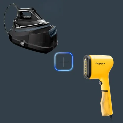 Rowenta Promo Pack Steam Pro + Cepillo de vapor Pure Pop Amarillo