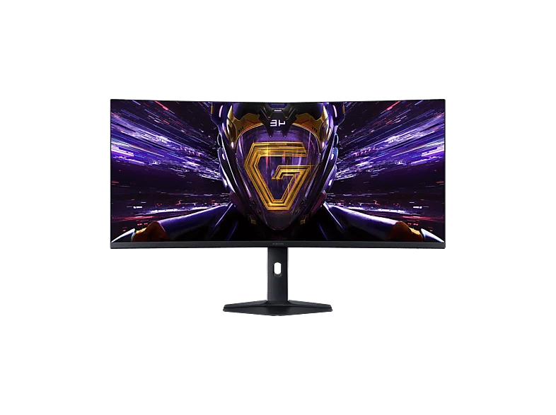 Monitor gaming - Xiaomi G34WQi 2026, 34" WQHD, 180 Hz, 1ms, VA, Curvo, Altura Ajustable, FreeSync Premium, HDR 400, Negro