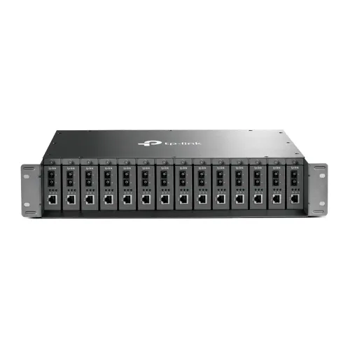TP-Link TL-MC1400 chasis de red Negro TL-MC1400