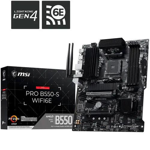 MSI PRO B550-S WIFI6E Socket AM4 ATX