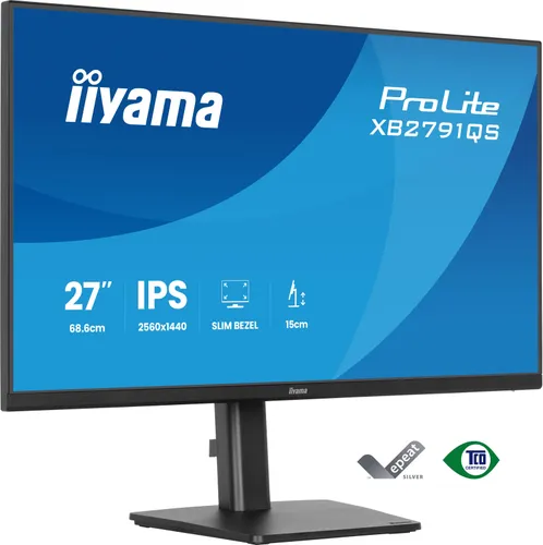 iiyama XB2791QS-B1 Monitor ProLite 27" IPS QHD HDMI DP HAS XB2791QS-B1